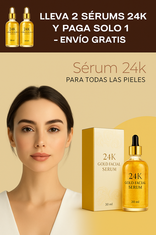 Lleva 2 Sérums 24K y Paga Solo 1 en Casa