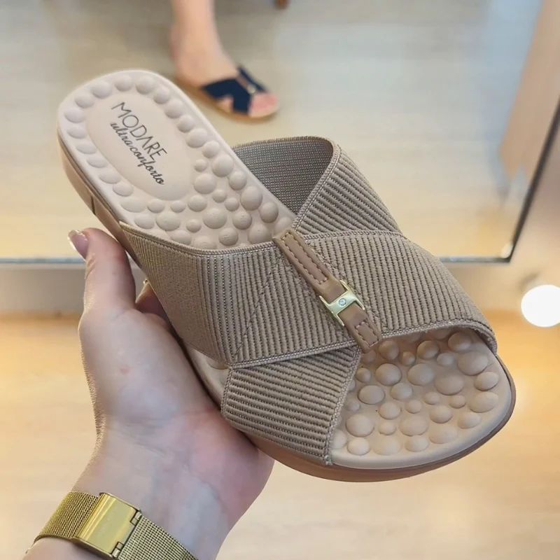 Sandalia Ortopédica Elástica Cruzada